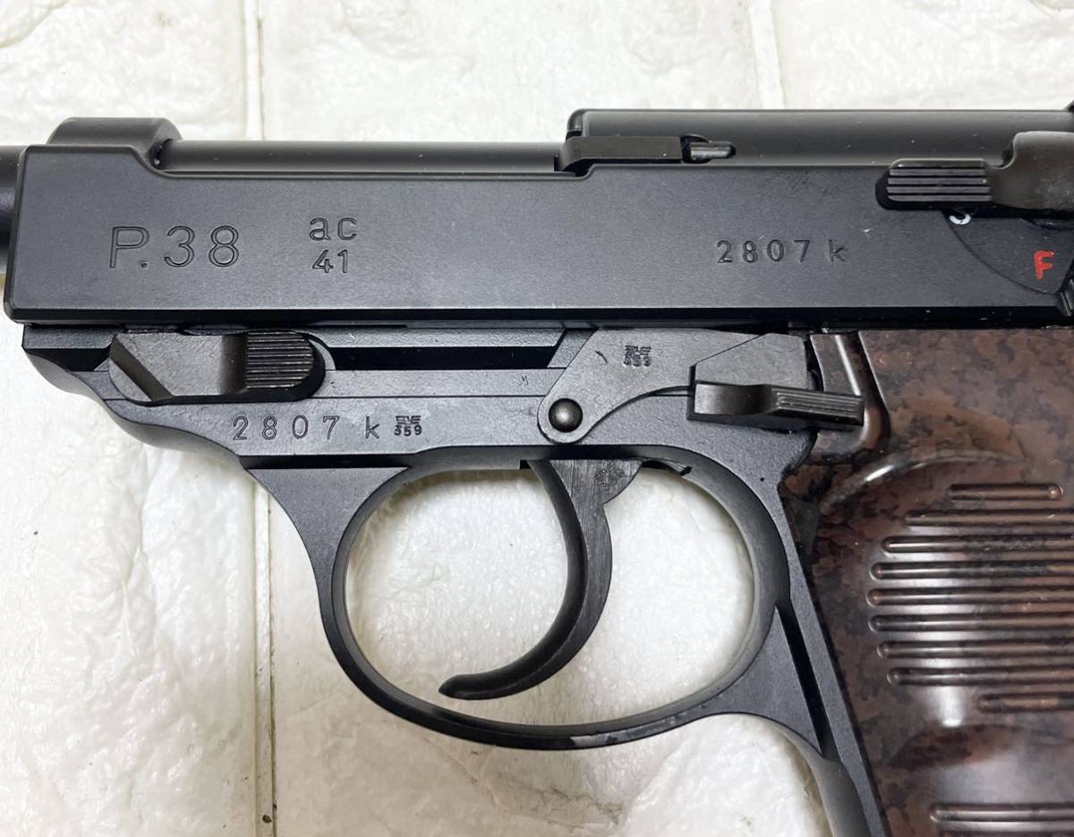 マルゼン ワルサー P38 ac41 ブラック ガスガン WALTHER ハンドガン ガスブローバック ガンミリタリー 18歳以上 A14_画像6