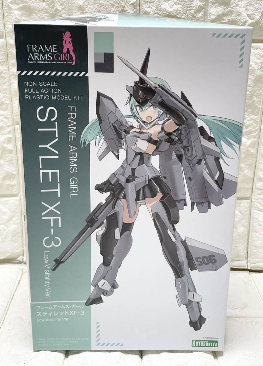 未使用☆ 未組立☆ コトブキヤ フレームアームズ・ガール スティレット XF-3 Low Visibility Ver. 美少女 プラモデル Z6_画像1