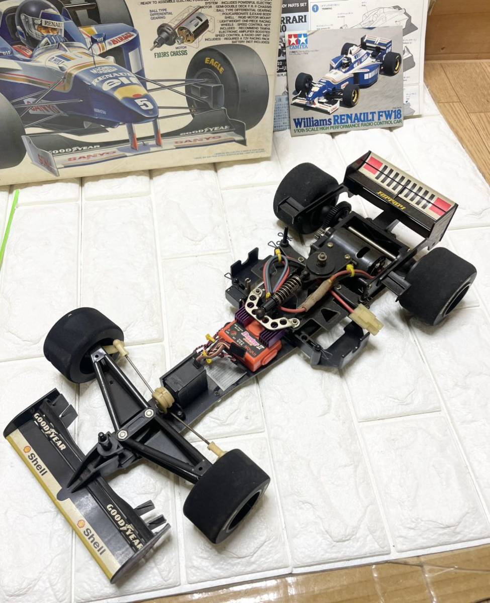 TAMIYA タミヤ 1/10 フォーミュラ1タイプ電動RCカー 電動ラジコン ウィリアムズ ルノーFW18 ラジコン W3_画像4