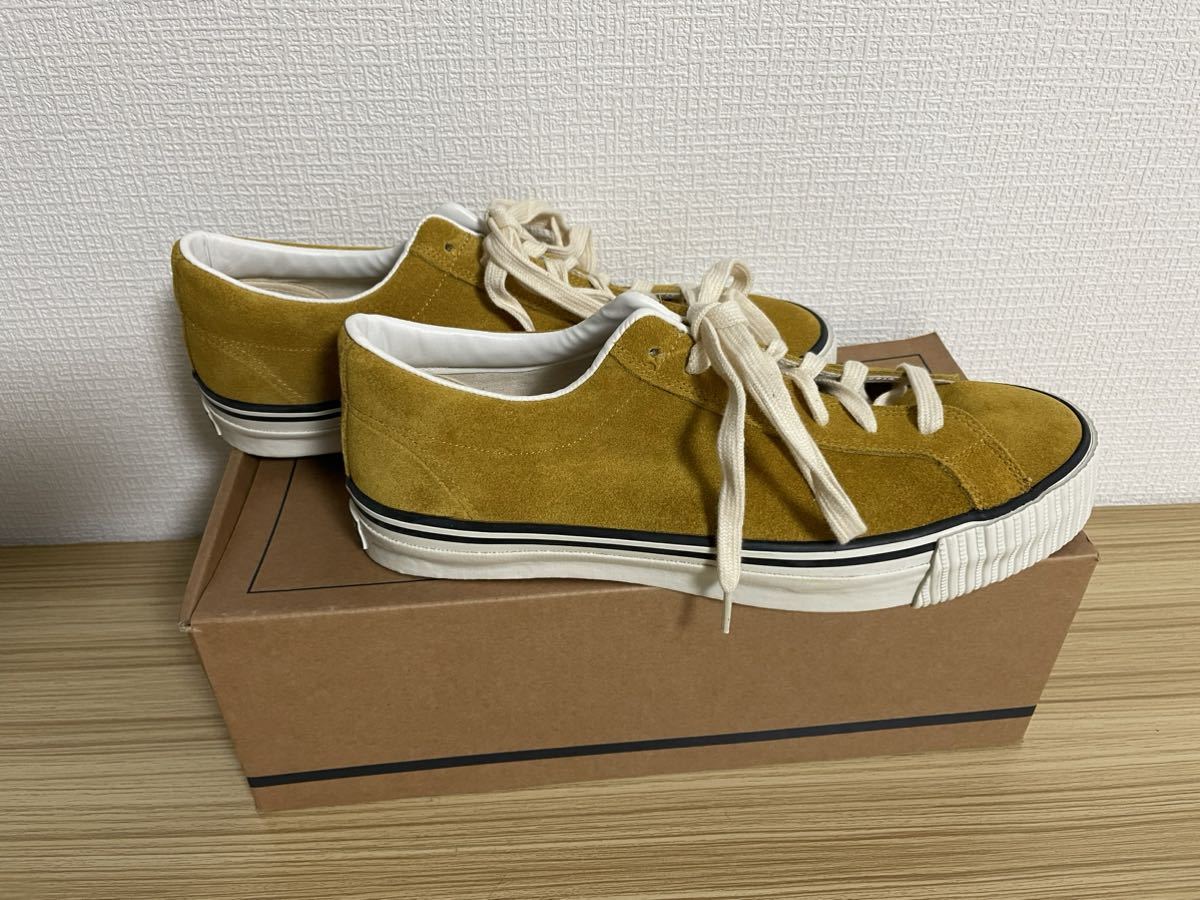 【極美品】WAREHOUSE 3400 MUSTARD 25.0㎝ ウエアハウス メンズ スニーカー スエード マスタード 箱付き1.2回使用_画像5