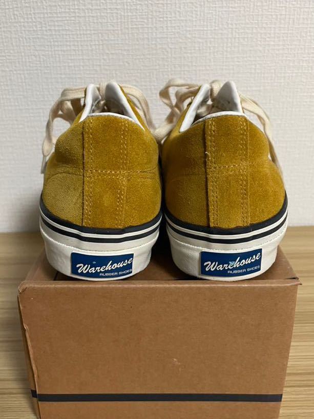 【極美品】WAREHOUSE 3400 MUSTARD 25.0㎝ ウエアハウス メンズ スニーカー スエード マスタード 箱付き1.2回使用_画像6