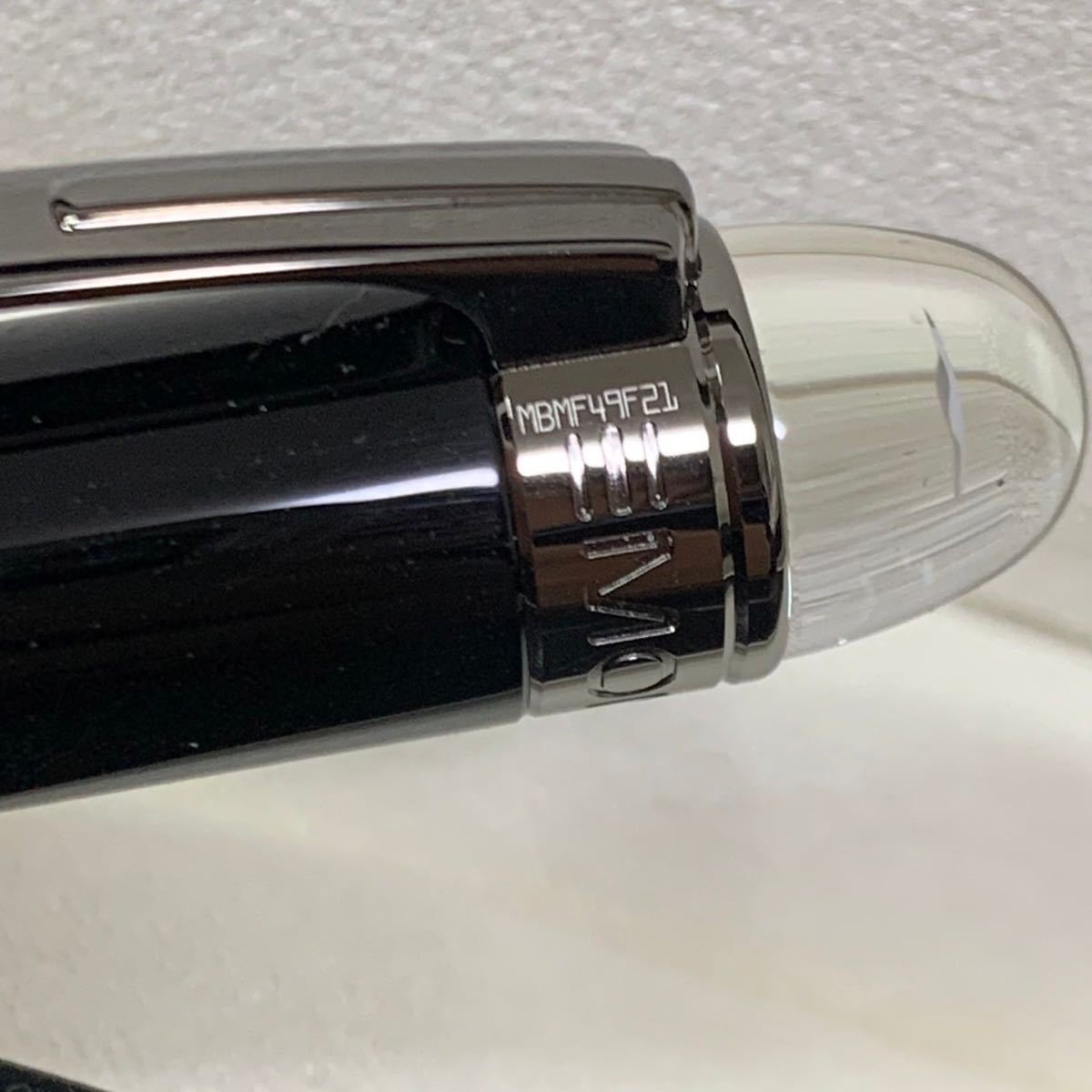 【美品】MONTBLANC ボールペン MBMF49F21 ブラック スター ウォーカー マイスター シュティック モンブラン 黒 ギフト 箱 袋 付属品 付き_画像9