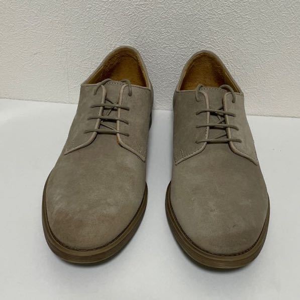 [ beautiful goods ]T2[in] size :43 8-005-012 suede leather shoes plain beige GY/S twin tu race up business suede leather 
