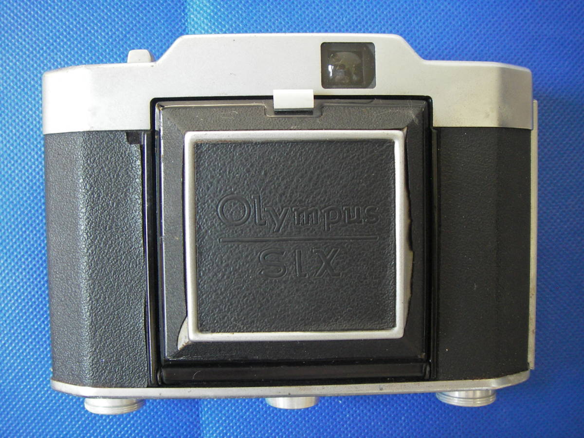 アンティーク OLYMPUS SIX オリンパス シックス 中判フィルムカメラ 蛇腹カメラ D.ZUIKO F.C. 1:3.5 f=7.5cm レトロ レザーケース付 レトロ_画像9