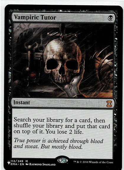 MTG/ザ・リスト/The List/吸血の教示者/Vampiric Tutor(英)_画像1