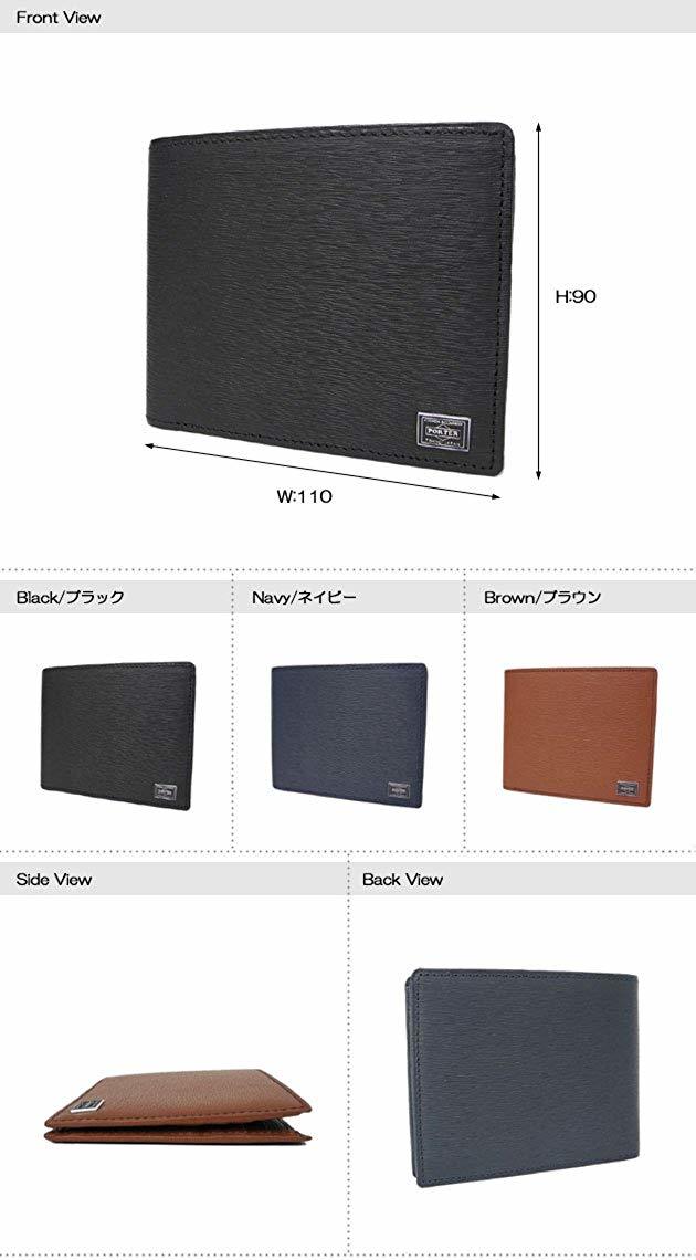 PORTER CURRENT ポーター カレント 二つ折り財布（小銭入無）　ネイビー 品番：052-02211_画像3