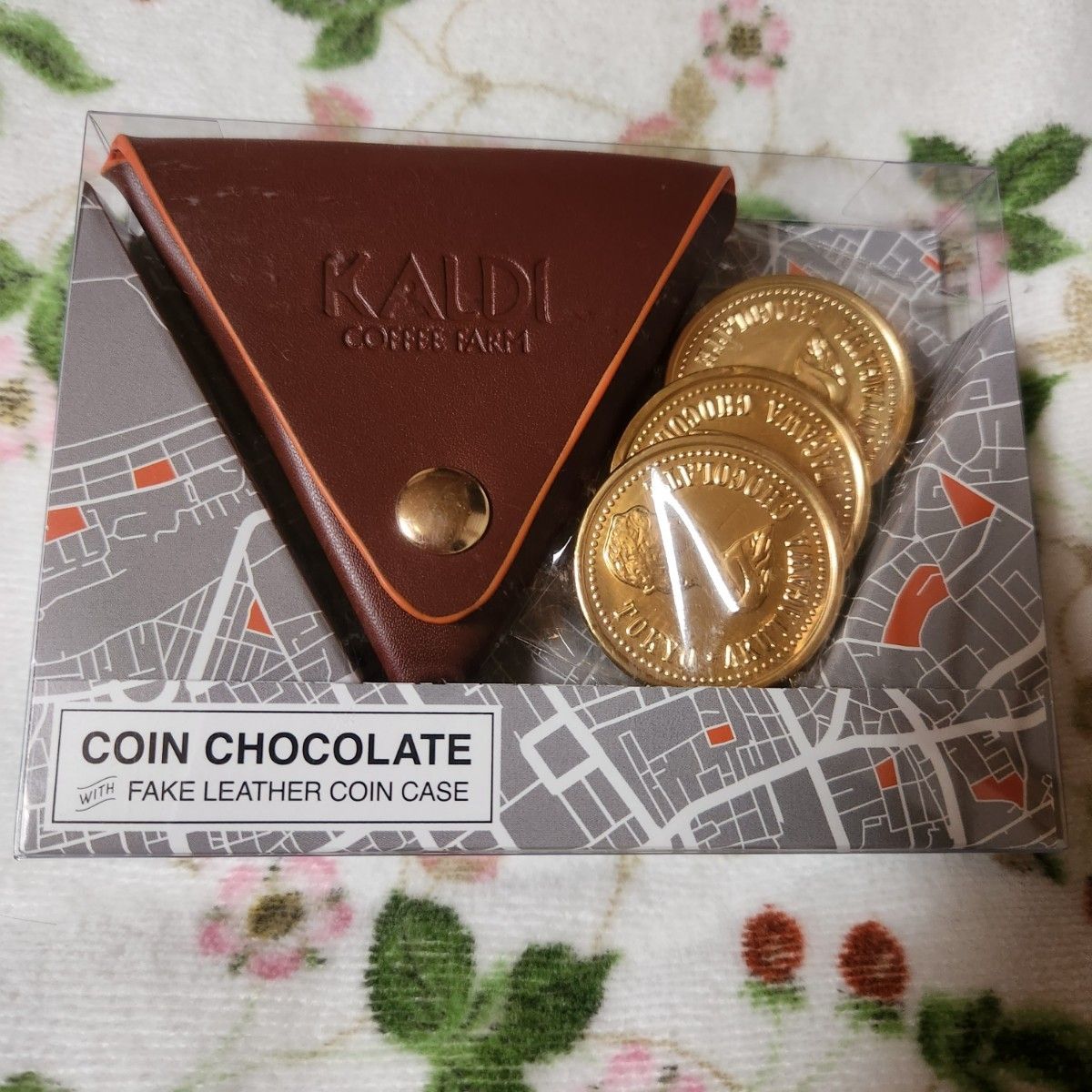 カルディ 三角コインケース（コイン型チョコレート3個入り）◆2種セット☆ 新品・未開封◆ラッピング無料