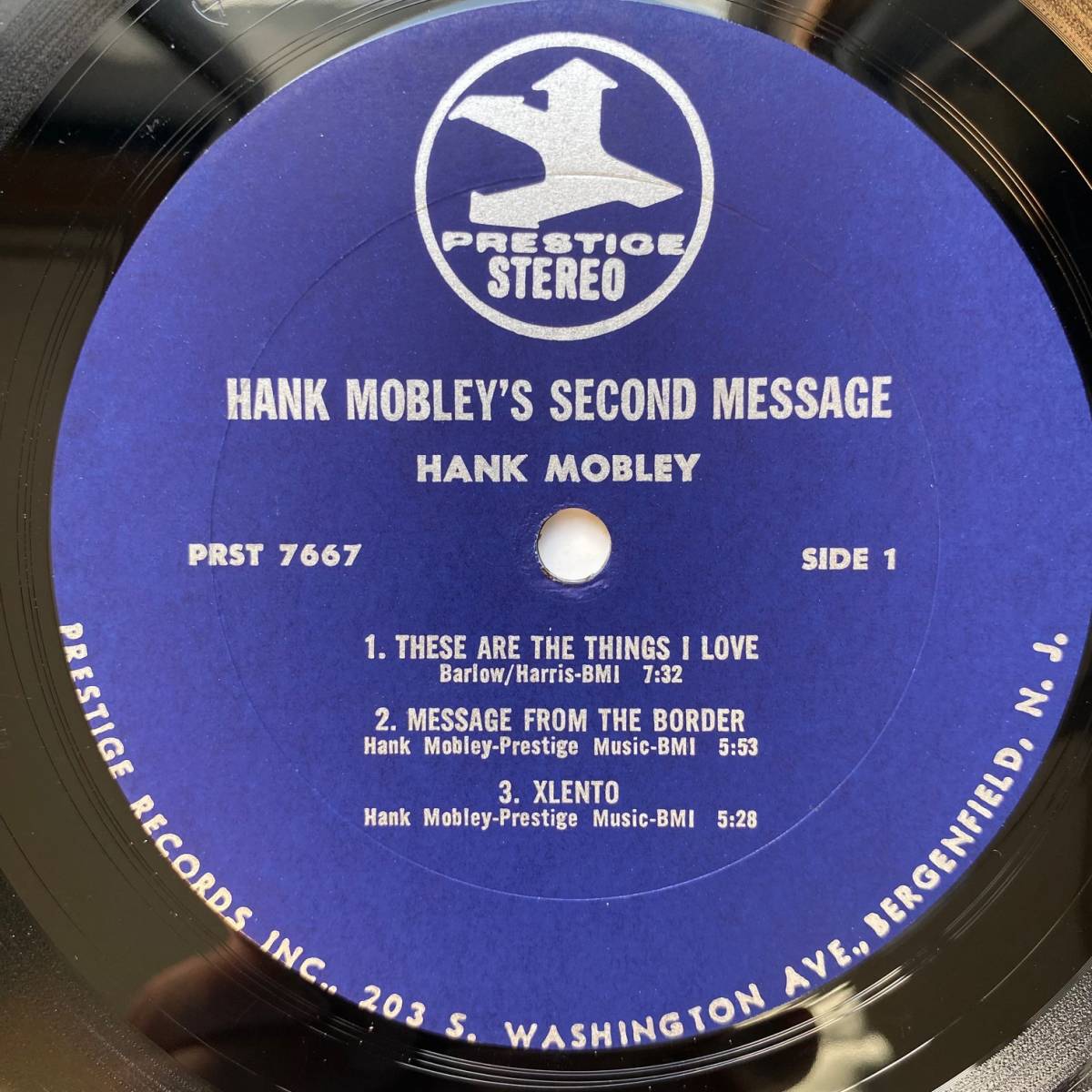 US盤/VAN GELDER刻印/丸紺★HANK MOBLEY'S SECOND MESSAGE★KENNY DORHAM/WALTER BISHOP/DOUG WATKINS/ARTHUR TAYLOR_画像3