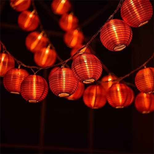サイズ: 6.5?30電球 提灯ライト 赤 ちょうちん 提灯 LED ストリングライト ソーラー式 防水 イベント イルミネーシの画像1