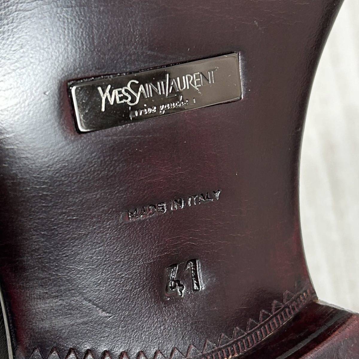付属品完備 未使用品 Yves Saint Laurent イヴサンローラン YSL ブーツ 