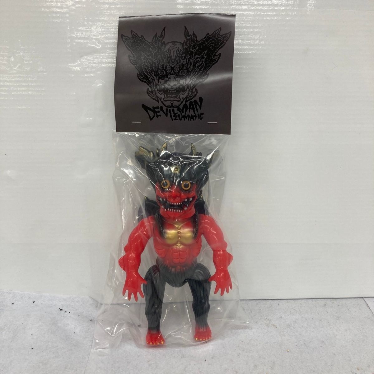 K111-C1-946 未開封 Izumonster DEVILMAN イズモンスター デビルマン ソフビ フィギュア 永井豪 ダイナミック企画 約高さ27×幅15cm ②_画像1