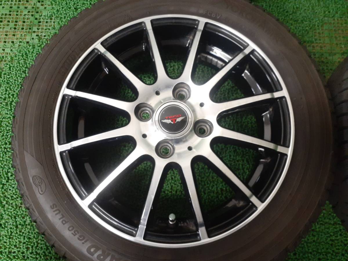 溝有 ヨコハマ iG50 PLUS 155/65R14 軽自動車に 社外14x4.5J PCD100 4本セット 中古 売切!!_画像2