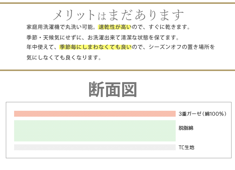 訳有　格安　綿100％　三重ガーゼ　ピローパッド　パープル　速乾　蒸れにくい【2508】_画像7