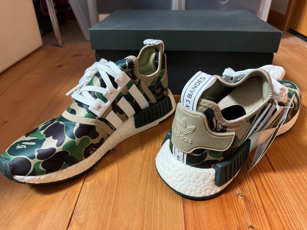 A Bathing Ape × adidas NMD R1 "Olive Camo"ベイジング エイプ × アディダス BAPE