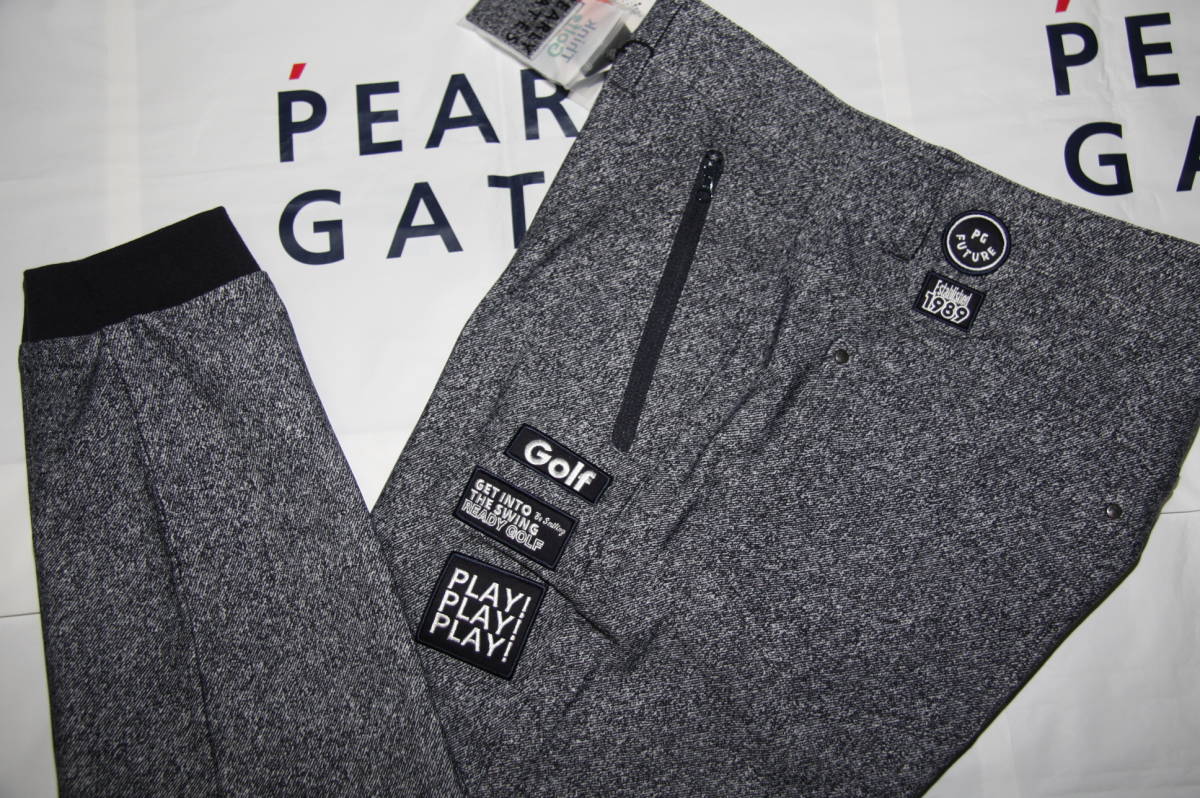 ★正規品★パーリーゲイツ PEARLY GATES★HEAT PERFORMA裏起毛 多ワッペンジョガーパンツ★保温性★全方向ストレッチ★抗菌防臭加工★5 L_画像1