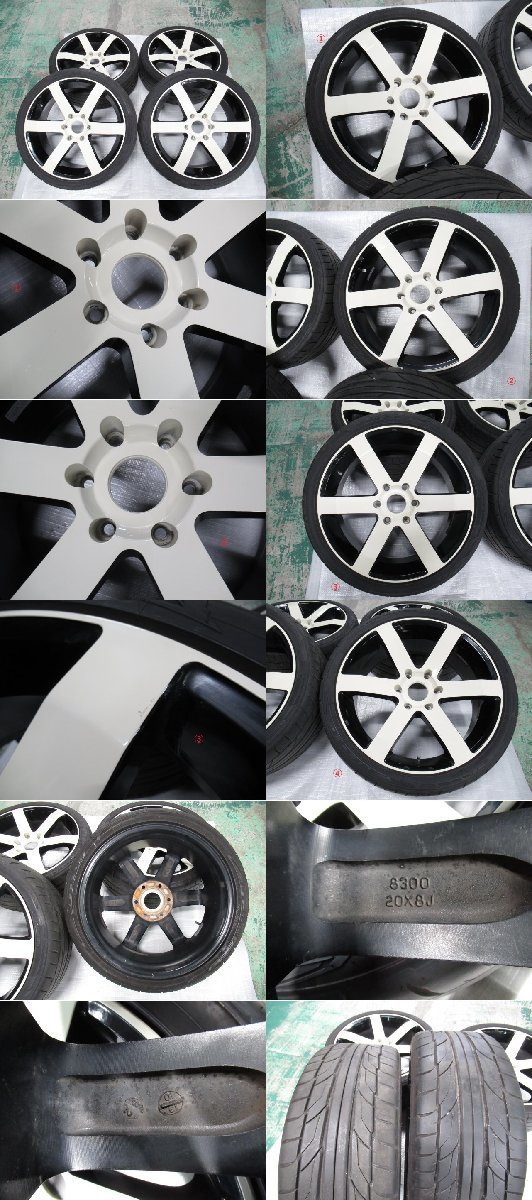 ハイエース 200系 デイトナユーロ風 20インチ 8J 245/35R20 6h ハイエース 200系 デイトナユーロ風 20インチ 8J 245/35R20 6h