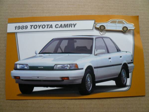 ■新品U.S.限定1989トヨタ【ＣＡＭＲＹ】輸入ピンバッチ＆カード記念商品■_画像1