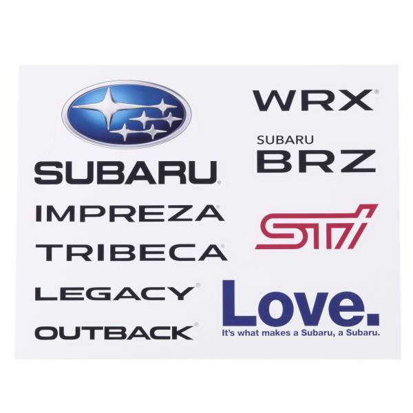 ! new goods U.S. original Subaru production end goods [SUBARU] large 9 sheets entering sticker seat North America limited goods ~ anonymity shipping!