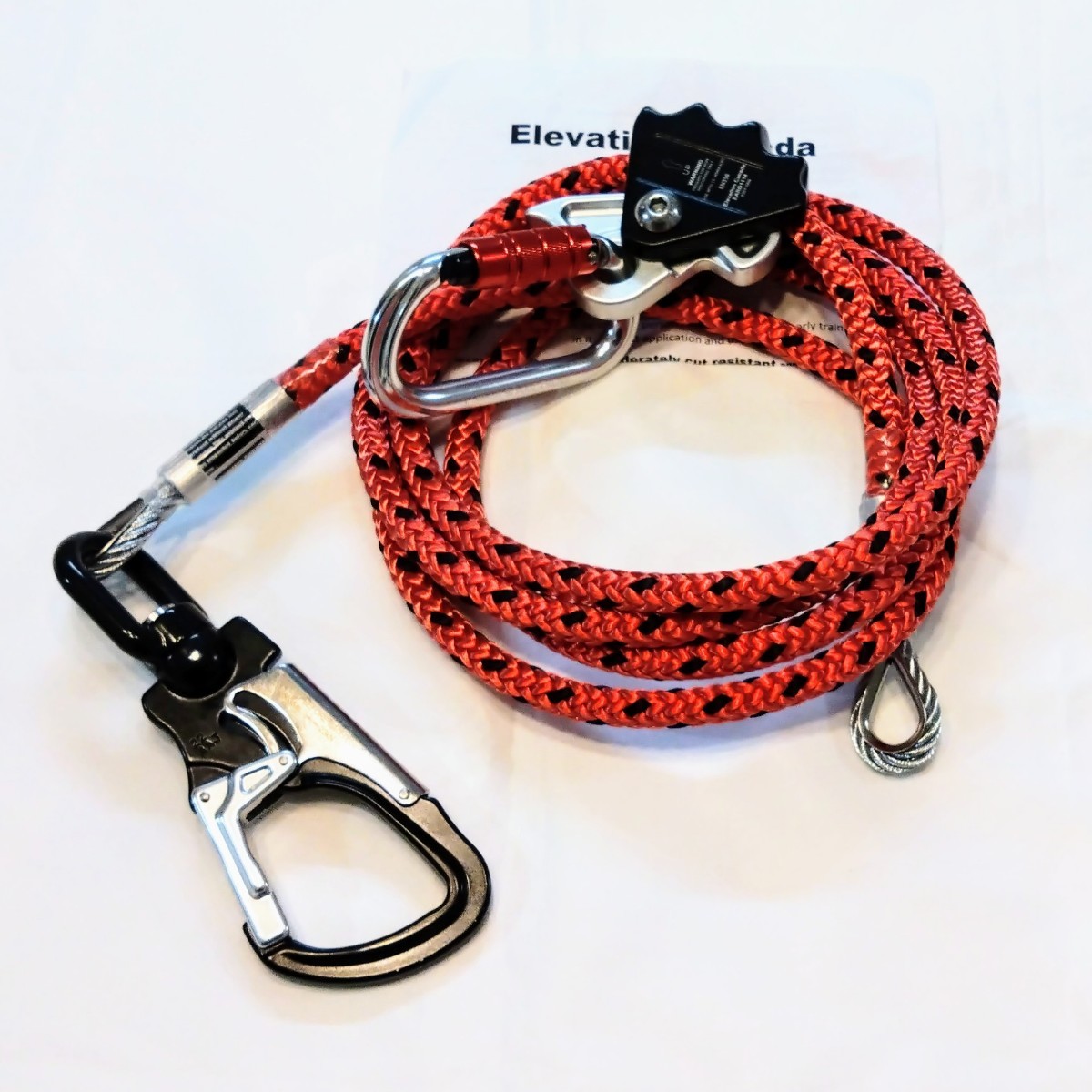 ELC1/2ワイヤーコアランヤードセット約3m アーボリスト 造園 ELC1/2ワイヤーコアランヤードセット約3m アーボリスト 造園