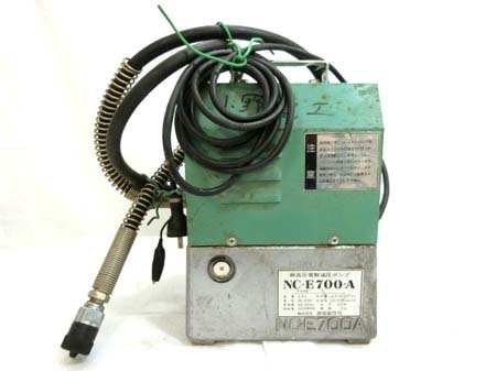 西田製作所 超高圧電動油圧ポンプ NC-E700-A 1989年製 油圧工具 経年使用保管 ノーチェックジャンク品 ■_画像1