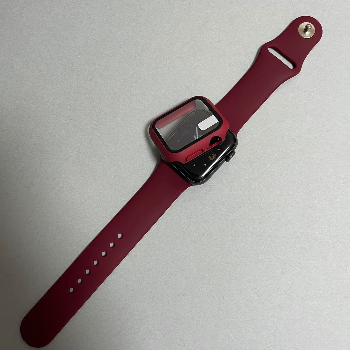 【新品】ワインレッド AppleWatch 7 アップルウォッチ バンド カバー S/M 41mm