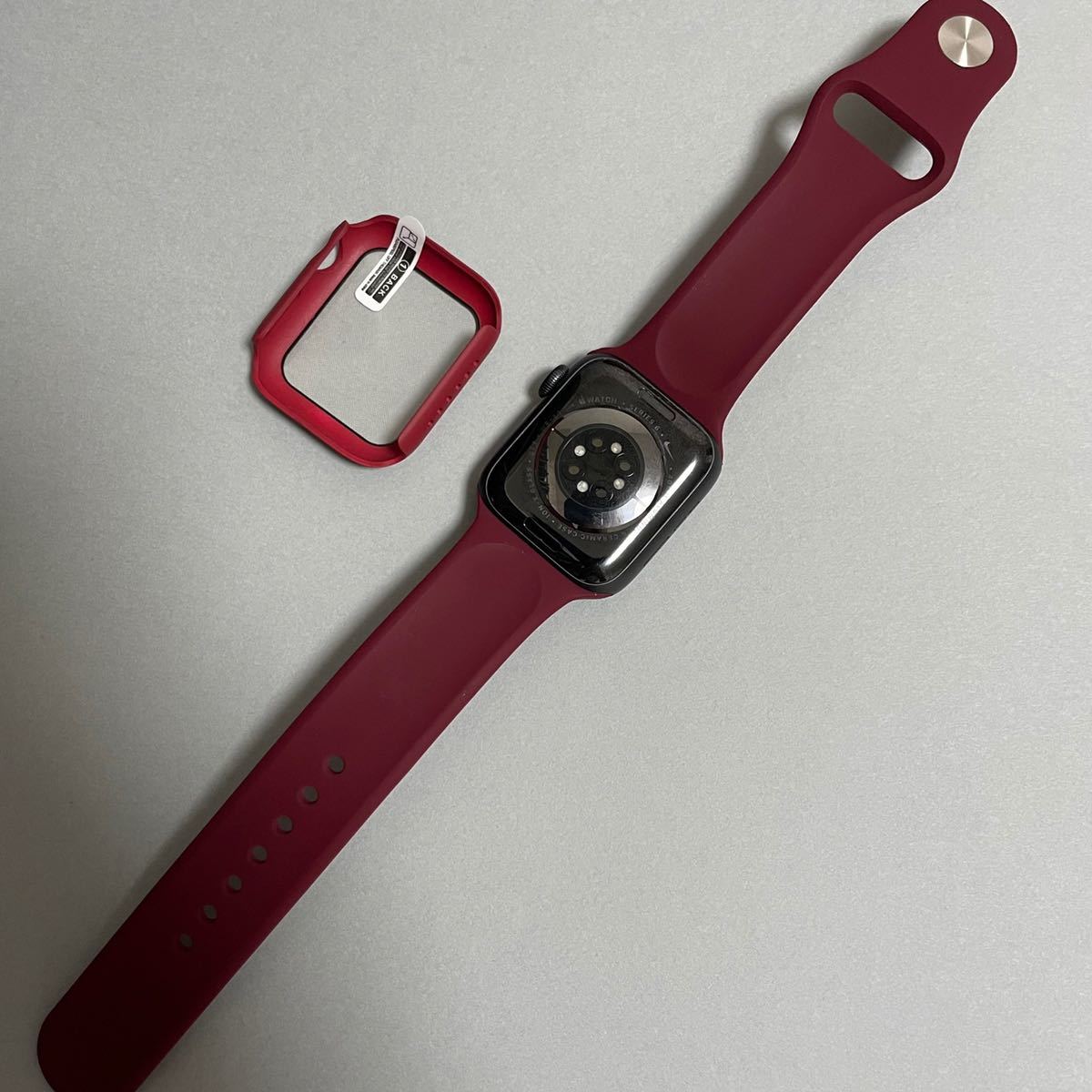 【新品】ワインレッド AppleWatch 7 アップルウォッチ バンド カバー S/M 41mm