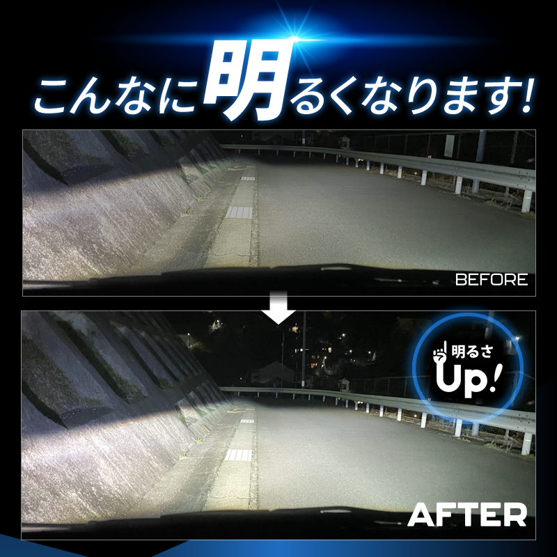 HIDより明るい□ マークX / GRX120系 (H16.11～H21.9) D4S 新型 純正HID LED化 交換 爆光 LEDヘッドライト バルブ_画像4