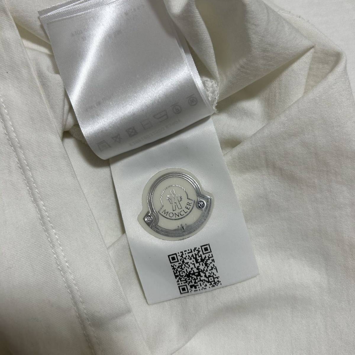 【最安値】MONCLER モンクレール ダブルワッペン 半袖Tシャツ 白 Sの画像7