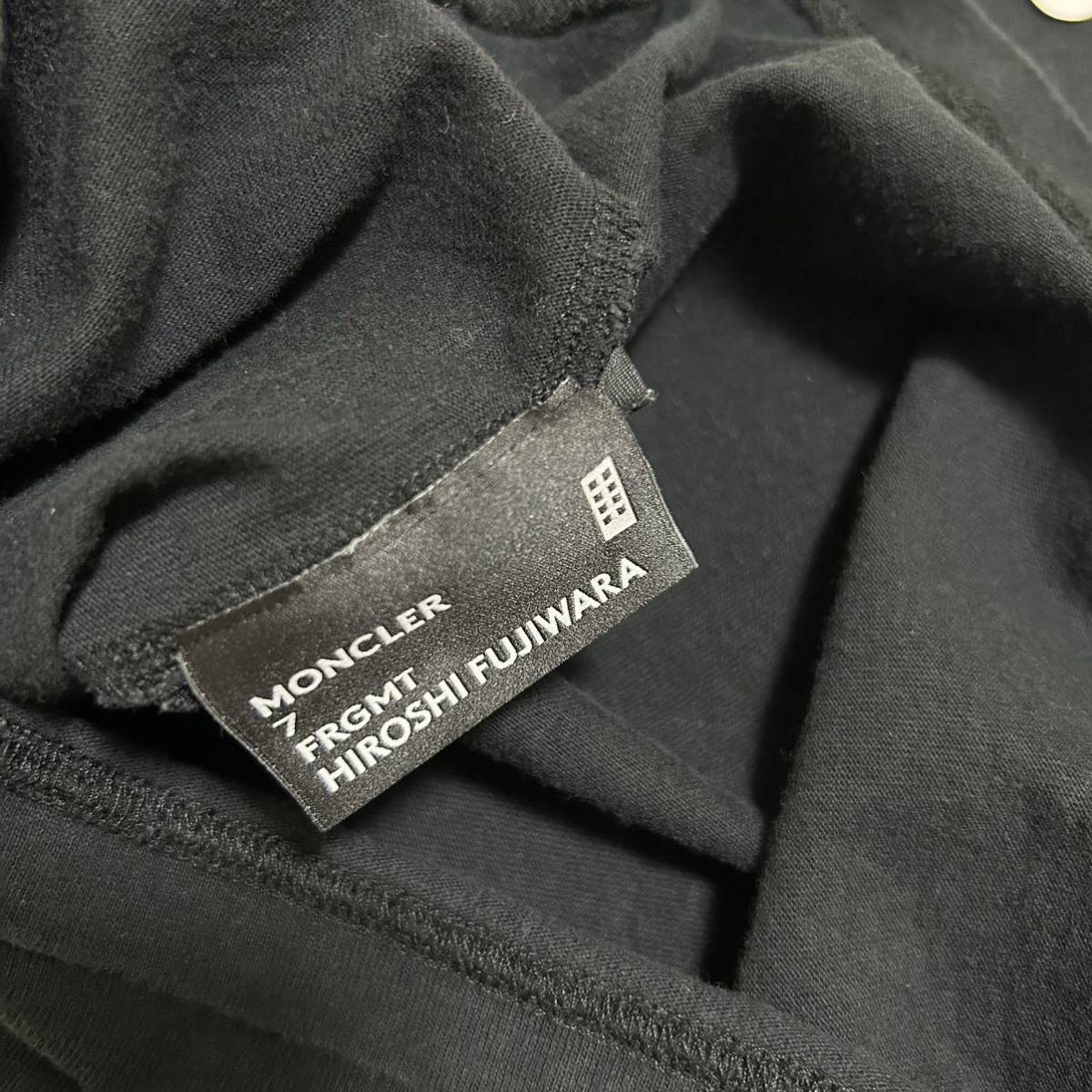 【新作】【最安値】MONCLER モンクレール　FRAGMENT フラグメントロンTシャツ　長袖　黒　L_画像5