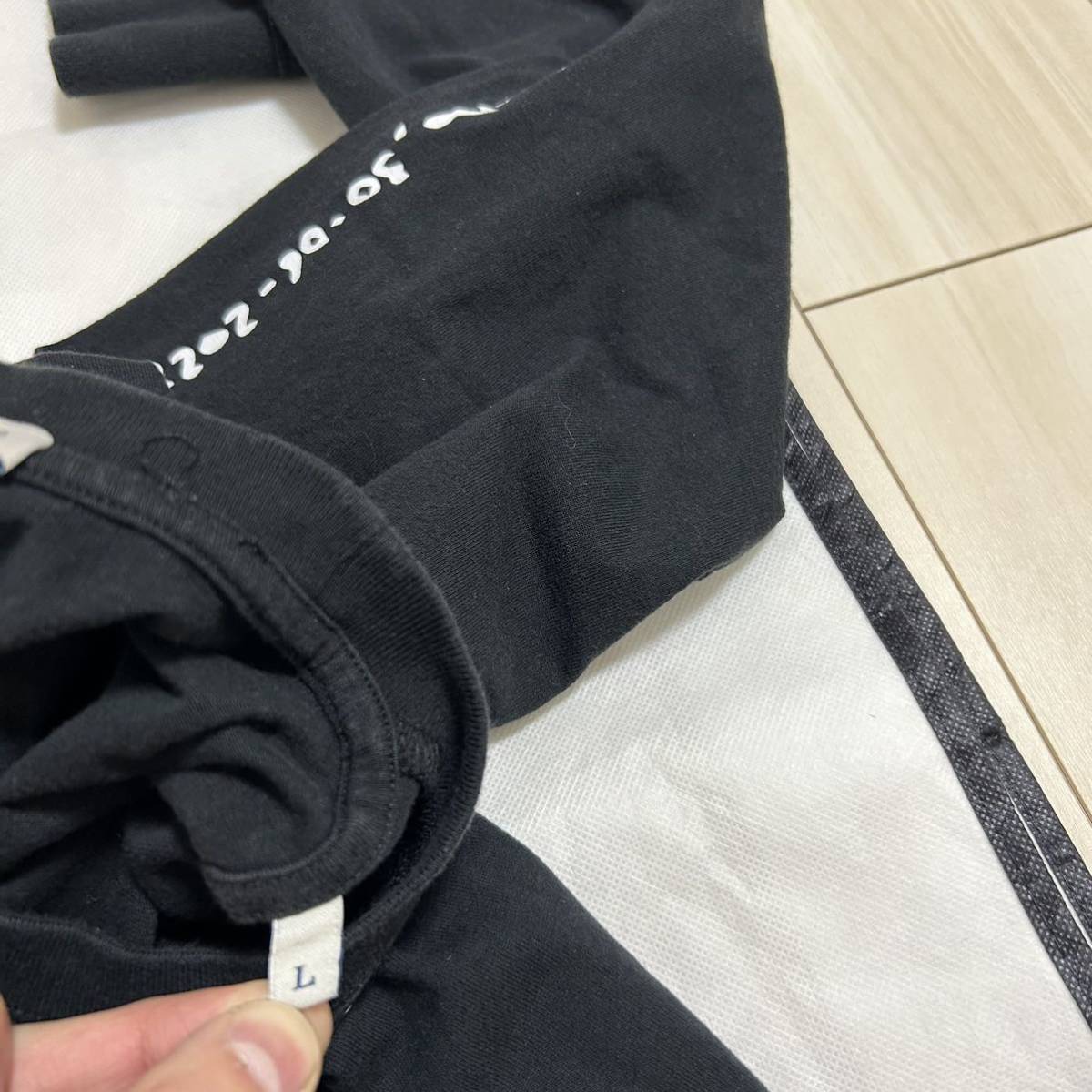 【新作】【最安値】MONCLER モンクレール　FRAGMENT フラグメントロンTシャツ　長袖　黒　L_画像6