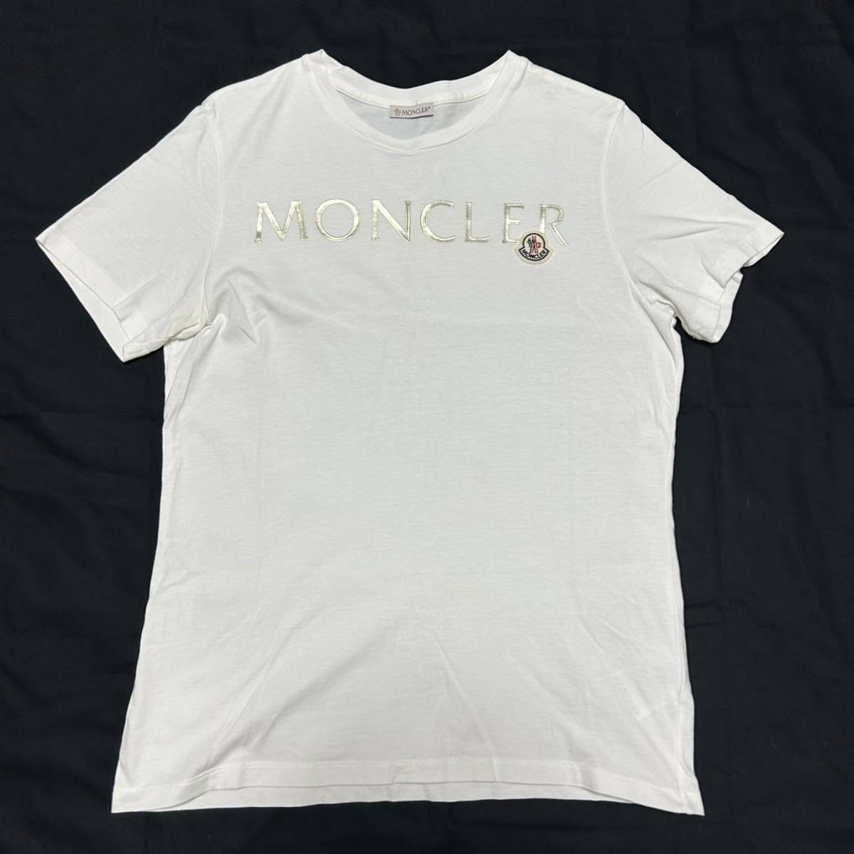 【最安値】MONCLER モンクレール　半袖Tシャツ　M 白_画像1