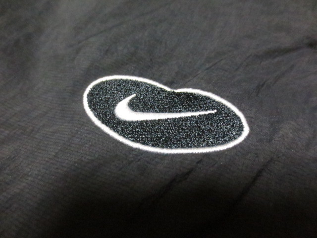 NIKE Nike swoshu вышивка с логотипом полоса ввод нейлон брюки подкладка сетка талия резина S чёрный × белый 