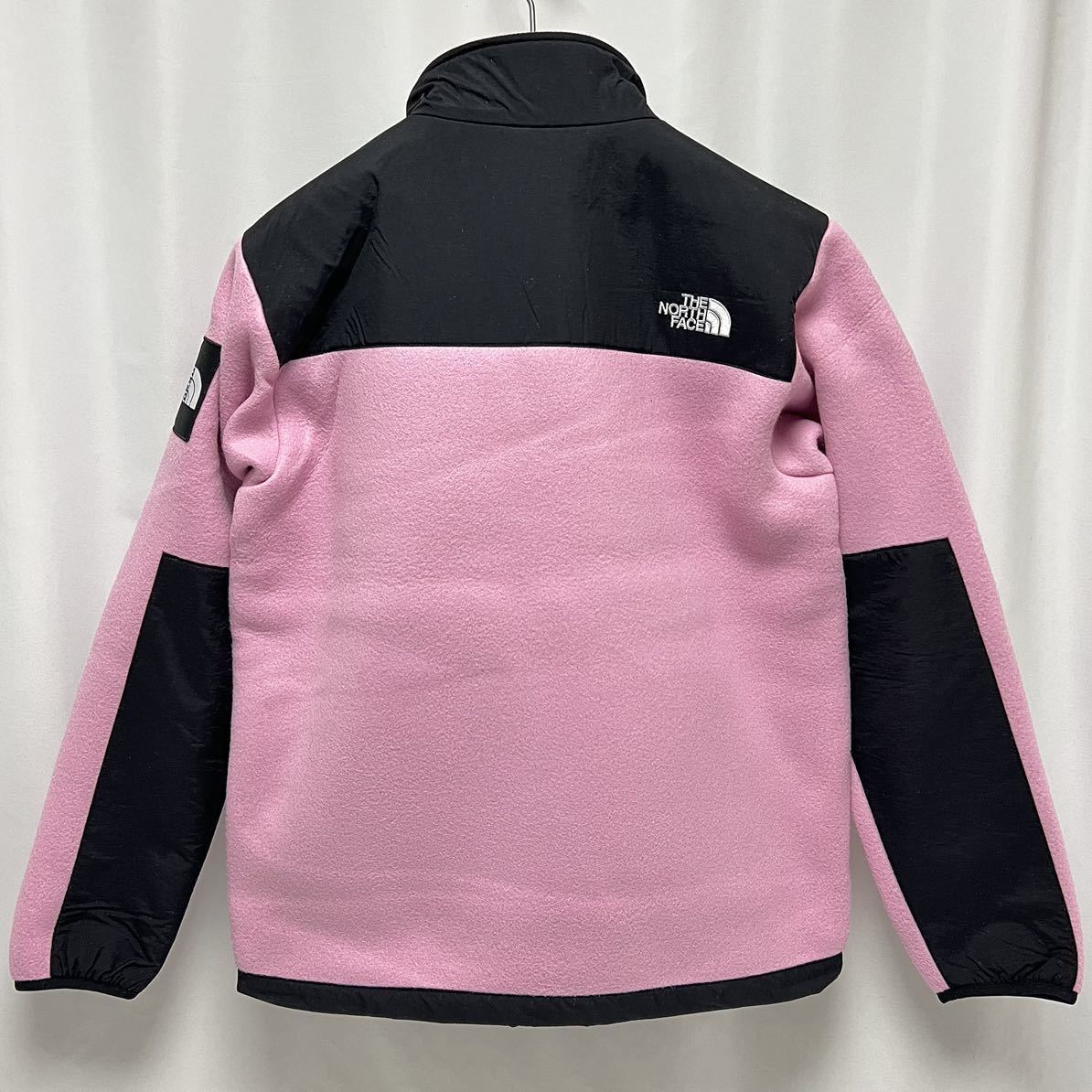 XXL 新品 ノースフェイス デナリ ジャケット OP オーキッド ピンク Denali Jacket フリース ショルダー ワッペン 付き スクエア ロゴ_画像2