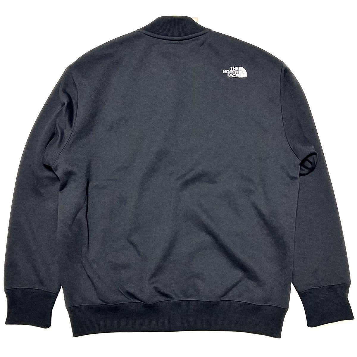 XXL 新品 ノースフェイス 裏地 フリース ボンバー スウェット 黒 Bomber Sweat ボンバー ジャケット ジップアップ トレーナー ブルゾン