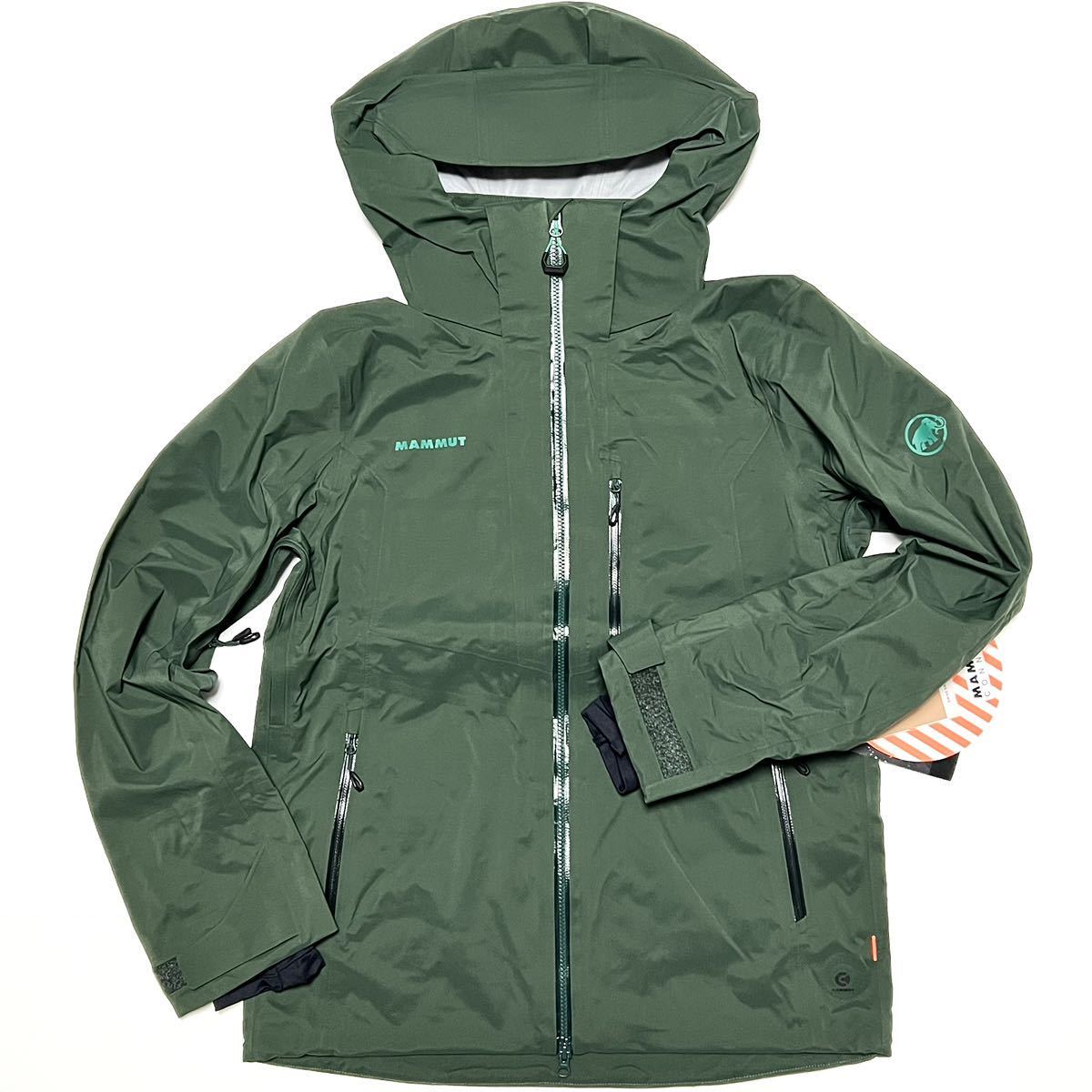 L 新品 マムート Stoney HS Jacket Men ストーニー ジャケット 緑 MAMMUT スキー スノーボード ウェア バックカントリー 雪 スノー 防水