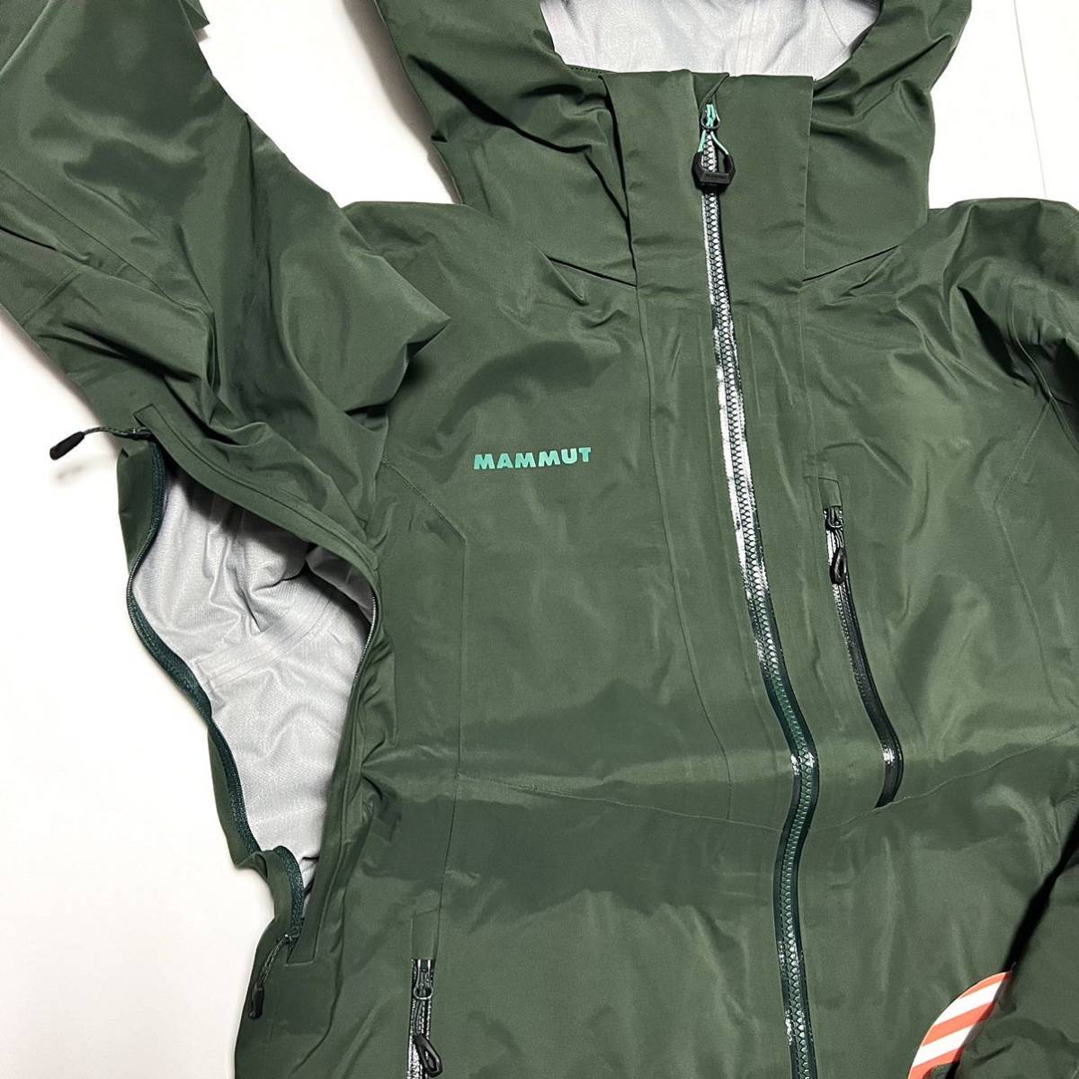 L 新品 マムート Stoney HS Jacket Men ストーニー ジャケット 緑 MAMMUT スキー スノーボード ウェア バックカントリー 雪 スノー 防水