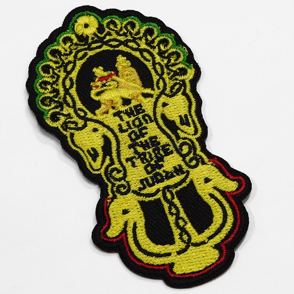 刺繍アイロンワッペン drspatch-a85 エチオピア ハイレセラシエ皇帝 ジャマイカ ラスタ ラスタカラー レゲエファッション ラスタファッショ_画像2
