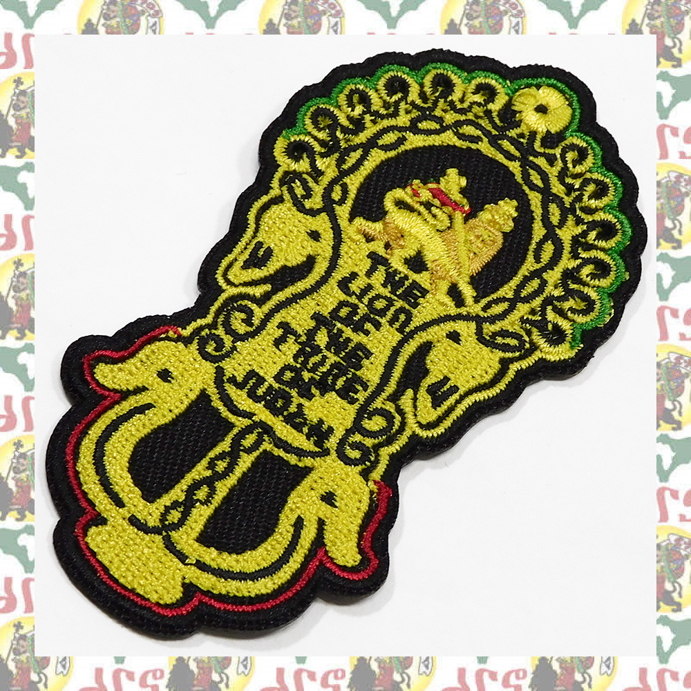 刺繍アイロンワッペン drspatch-a85 エチオピア ハイレセラシエ皇帝 ジャマイカ ラスタ ラスタカラー レゲエファッション ラスタファッショ_画像3