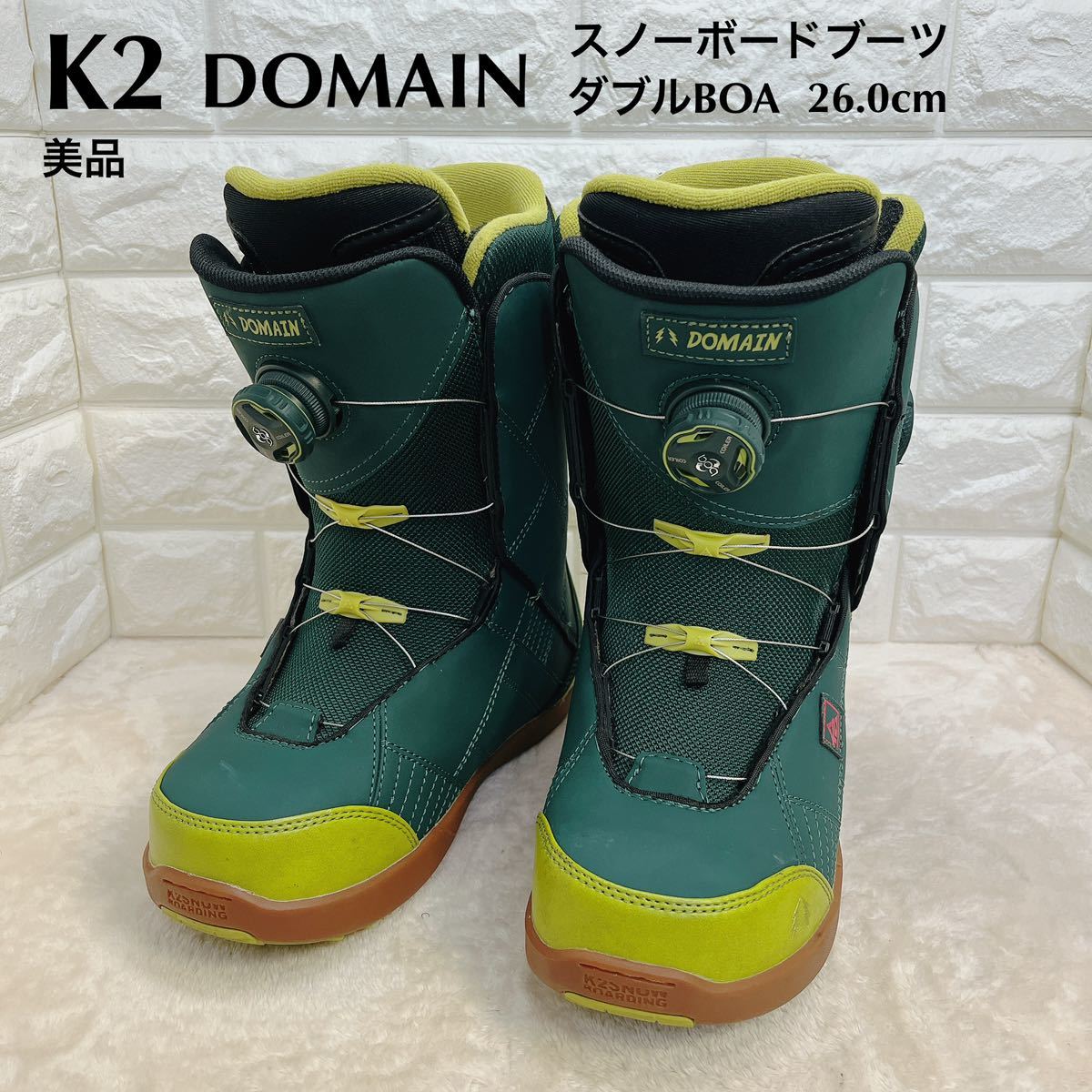 美品 K2 DOMAIN ダブルBOA スノーボードブーツ 26 0cm|Yahoo 美品 K2 DOMAIN ダブルBOA スノーボードブーツ 26 0cm|Yahoo