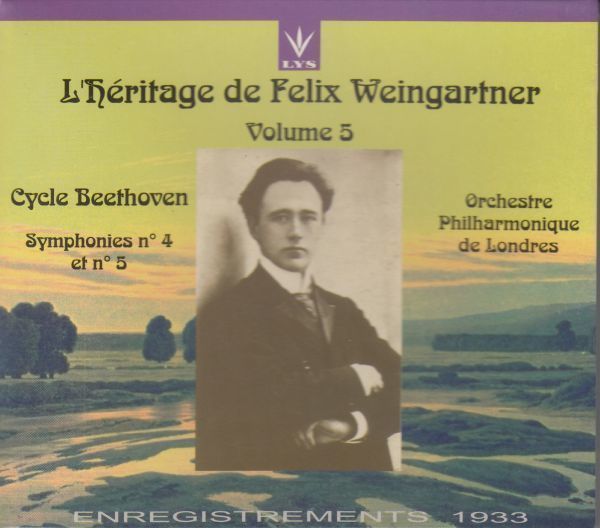 [CD/Lys]ベートーヴェン:交響曲第4番変ロ長調Op.60&交響曲第5番ハ短調Op.67/F.ワインガルトナー&ロンドン・フィルハーモニー管弦楽団 1933_画像1
