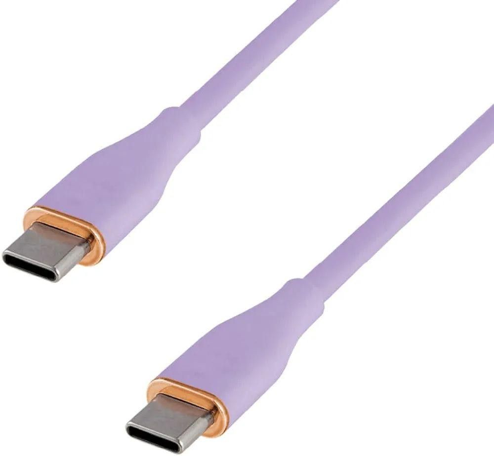 新品未使用☆USB Type-C ケーブル USB 急速充電 パープル