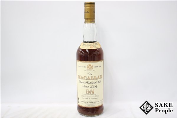 ◇注目! ザ・マッカラン 18年 1974-1992 シェリーウッド シングルモルト ジオベネッティ 700ml 43％ スコッチ_画像1