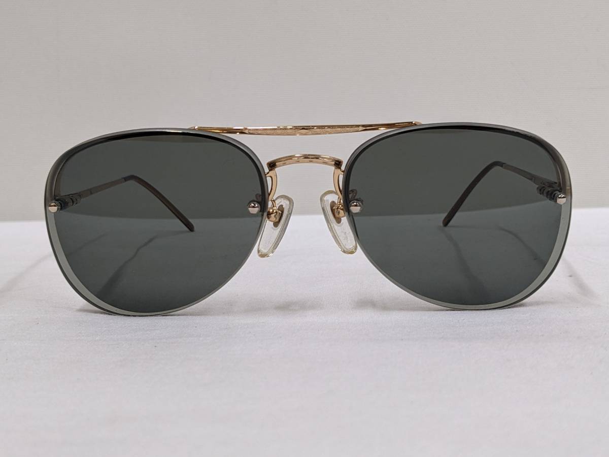 GIORGIO ARMANI/joru geo Armani / Teardrop type / sunglasses / glasses / Gold frame 