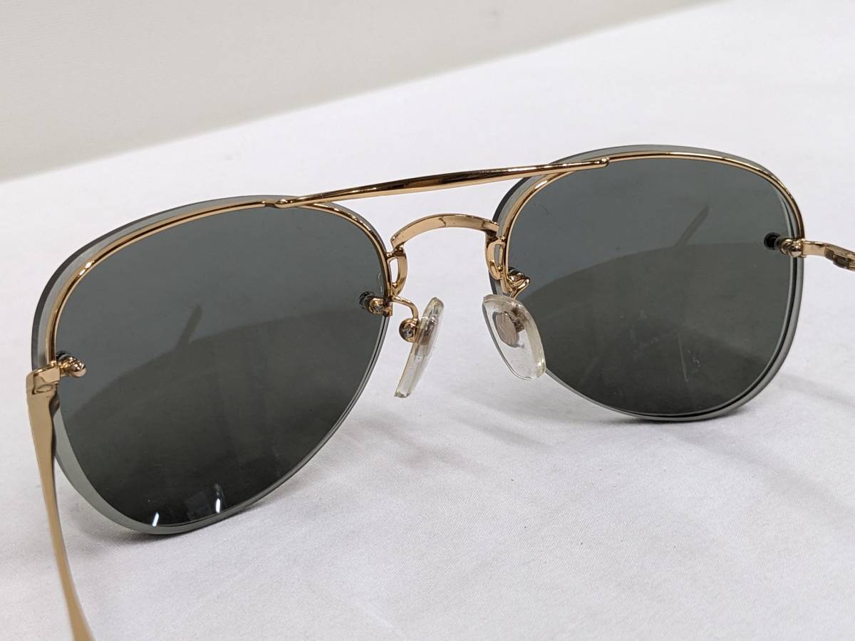 GIORGIO ARMANI/joru geo Armani / Teardrop type / sunglasses / glasses / Gold frame 