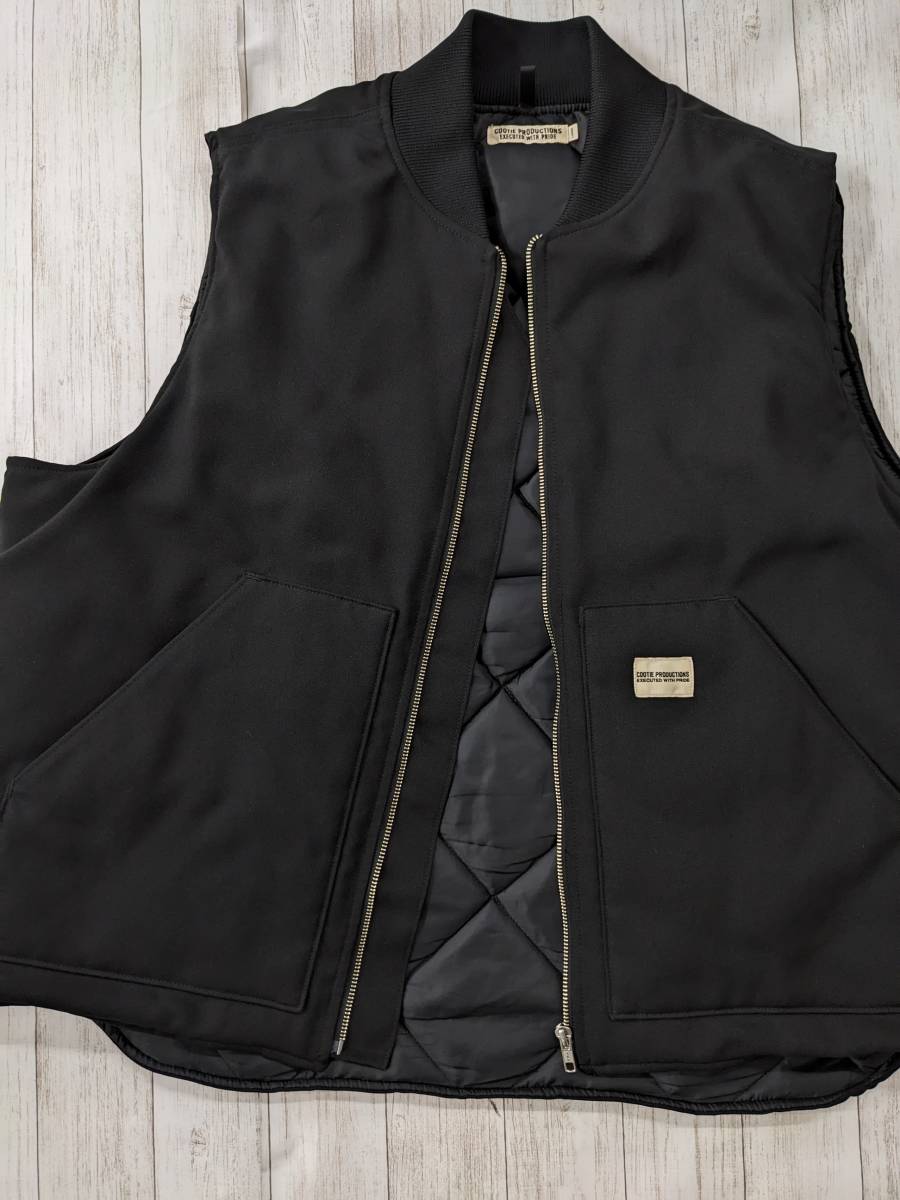 COOTIE PRODUCTIONS/クーティ―/Polyester OX Padded Work Vest/中綿ワークベスト/肉厚/SIZE L/ビッグシルエット/エステルオックス生地_画像7