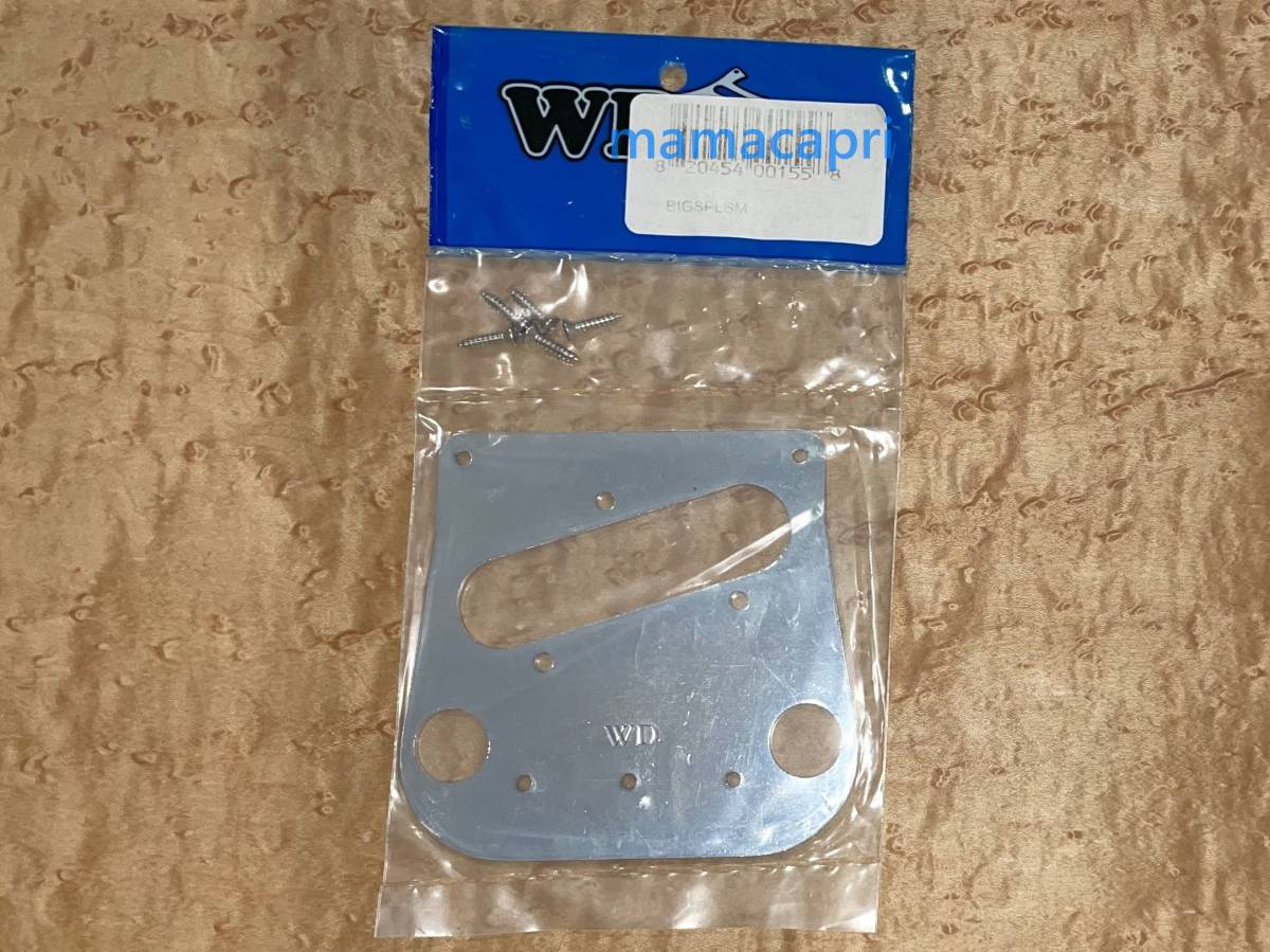 新品WD Music純正 Bridge Plate Chrome For Fender Telecaster & Bigsby B5 or B50フェンダー テレキャス ビグスビー 等 ブリッジ プレート_画像3