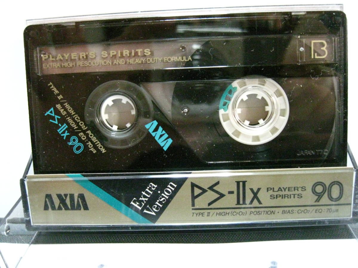 使用済み　中古　　カセットテープ　富士AXIA　PS-2x90　Type2 ハイポジ　90分　1本　爪あり　No333_画像1