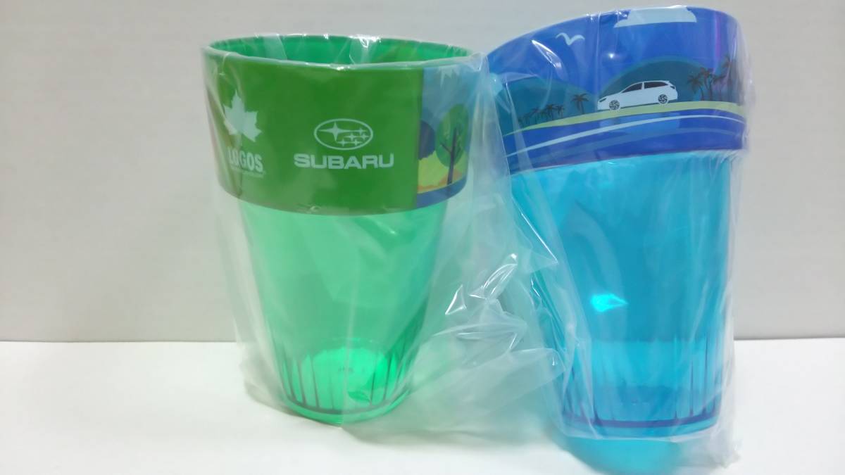 SUBARU 60th LOGOS × SUBARU Subaru originals ta King tumbler blue & green not for sale new goods 