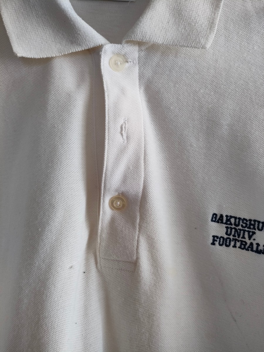 学習院大学 フットボール メンズ 半袖 ポロシャツ ホワイト L_画像6