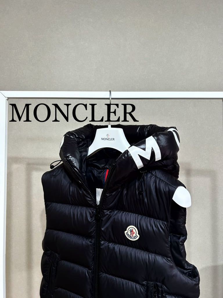 モンクレール★MONCLER★MONTREUIL★ロゴダウンベスト★size0★ブラック★21年〜22年秋冬★